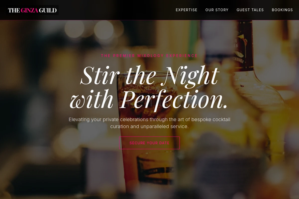 Elegance Bartending
